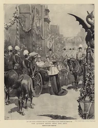 Der Einzug der Königin in die Stadt